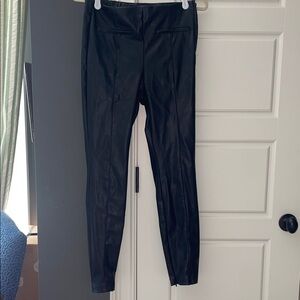 Zara Black Faux Leather Pants